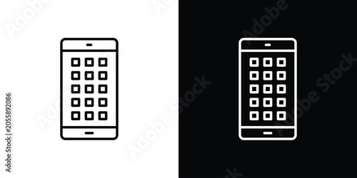 Bild auf Leinwand Mobile notch icon on a white background. Vector Icon Design