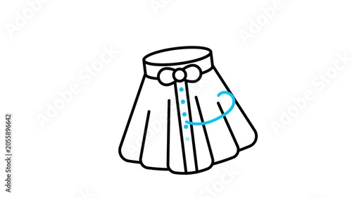 Lady Skirt Animated Video Icon