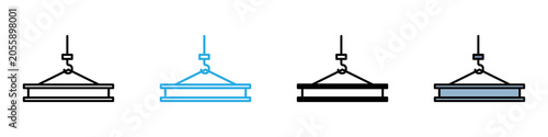 Construction multi - style icon design concept