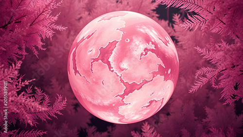 Pink abstract background with ball illustration, for winter football celebration design.