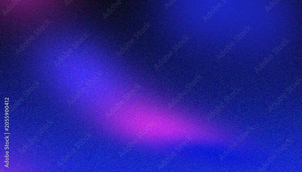 Obraz premium Abstract blue and pink gradient background with subtle grain texture, Dark blue abstract gradient backdrop with neon pink lo-fi grain texture
