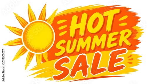 Colorful illustration features a bright sun with pointed rays on the left, adjacent to bold, stylized text reading 
