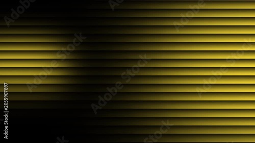 Gold Yellow Horizontal Stripe Animated Background Seamless Loop, Dark Golden Moving Lines Motion Backdrop for Live Stream, Broadcast, VJ