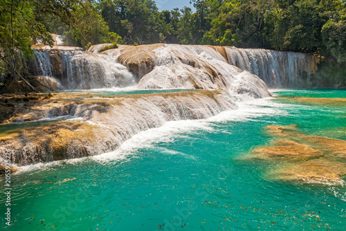 Agua Azul cascades, Chiapas, Mexico.