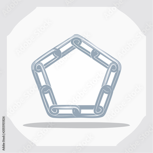 Pentagon Chain Link Symbol