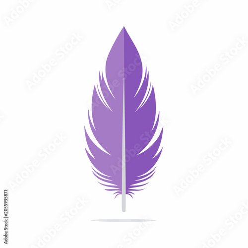 Purple Feather Illustration