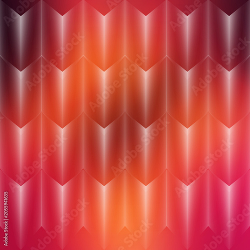 Abstract red hues tonen gradient, light flare  with triangles seamless pattern, art design wallpaper textured background. 