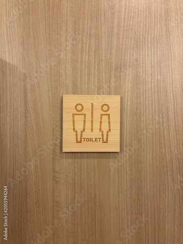 Restroom sign