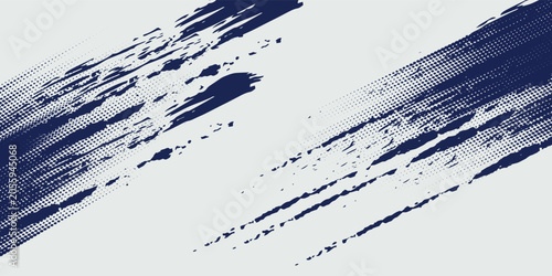 Bild auf Leinwand Abstract halftone wave dots background