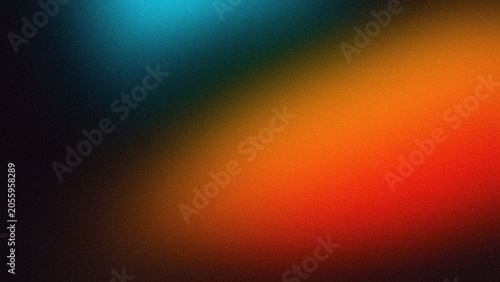 Abstract Gradient Blur background Red, blue and Orange