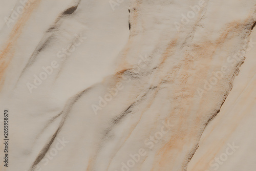 Marble Surface with Beige and Brown Veins