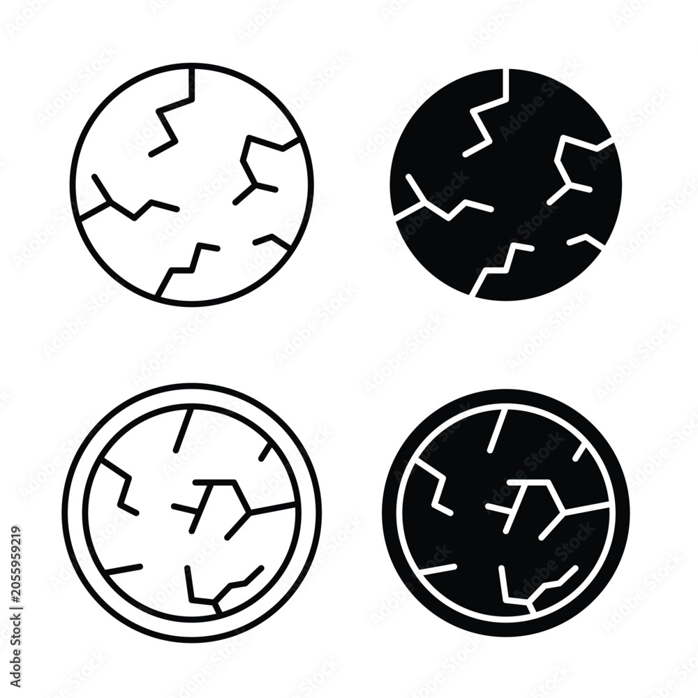 Fototapeta premium Dry skin icon