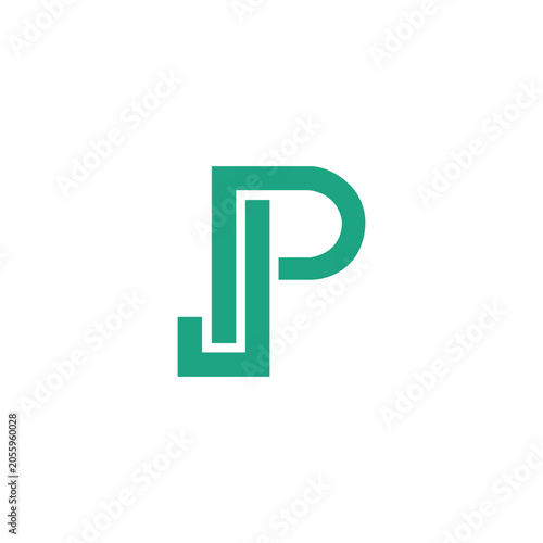 JP Logo Minimalist Modern Simple