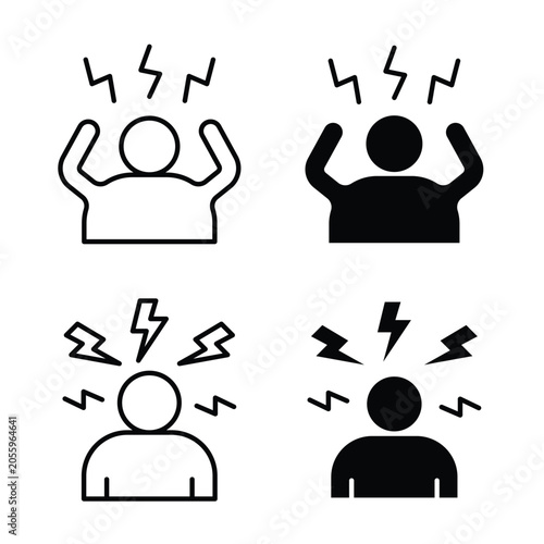 Принти на полотні Stress icon