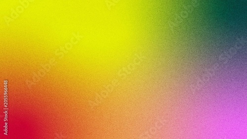 Obraz na plátně Gradient showcases a luminous blend of sunny yellow shifting towards a rich forest green and ending in a deep violet tone to serve as a versatile canvas for various digital communication needs