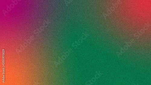 Tableau sur toile Gradient background features a soft transition of magenta, dark teal, and vibrant green colors mixed with a grainy texture to offer a versatile space for text and creative visual compositions today