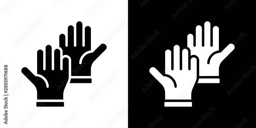 Obraz premium Gloves Icon Set Multiple Style Collection