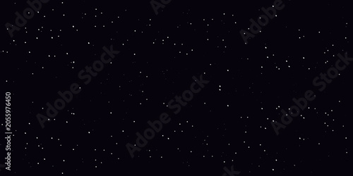 Schilderij op canvas Starry night sky panorama a dark and speckled illustration