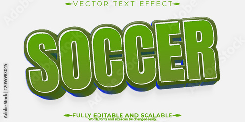 Tableau sur toile Sport text effect, editable basketball and football text style