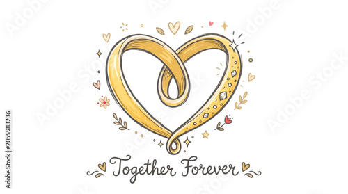 Golden Heart Pretzel 