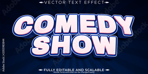 Φωτογραφία Cartoon editable text effect, editable show and animated text style