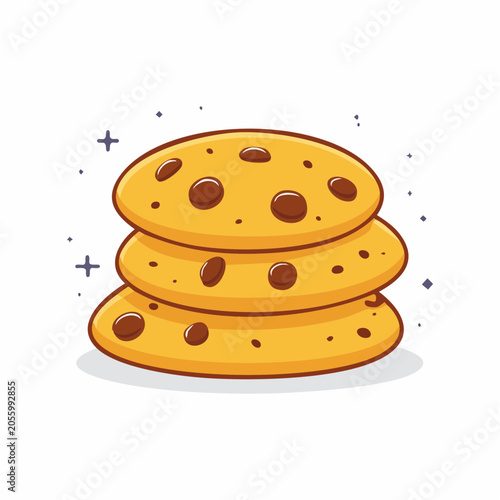 Stack of Chocolate Chip Cookies