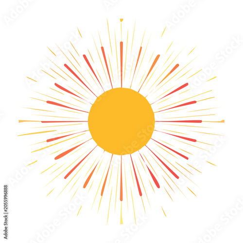 Flat Sun Graphic Design