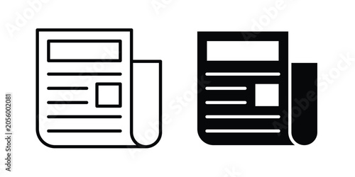 Fotografía Newspaper icon