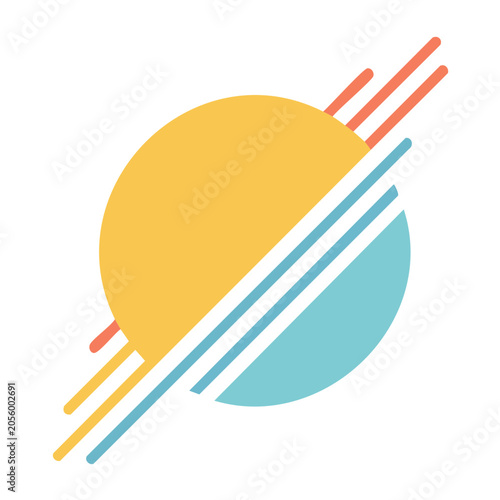 Modern Geometric Design Vector Graphic