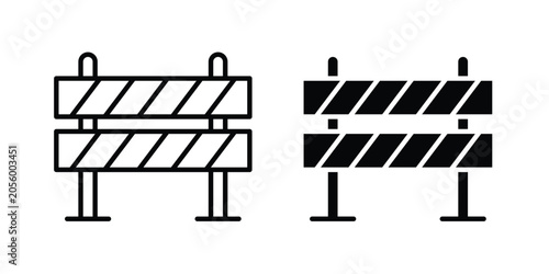 Obraz na plátně Roadblock icon