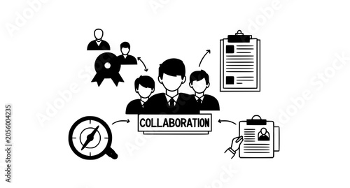 Foto Business team collaboration concept