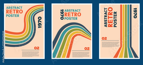 Retro style  flyer poster design 