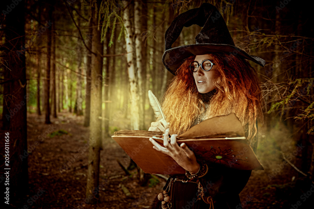 Naklejka premium Writer Enchanted Tome