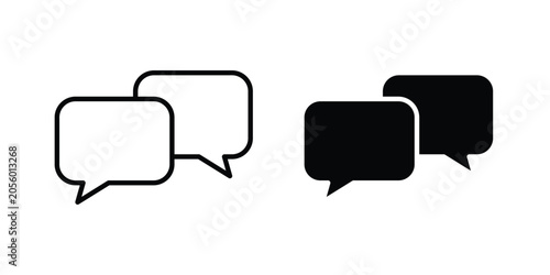 Cuadro en lienzo Discussion chat icon