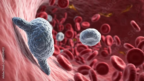 Parasite infection in bloodstream red blood cells pathogen