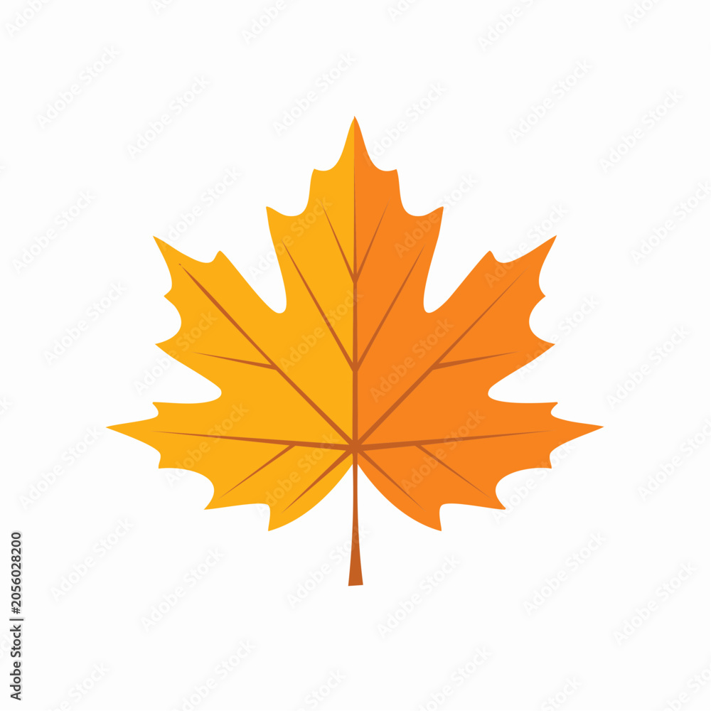 Obraz premium Autumn Maple Leaf Icon