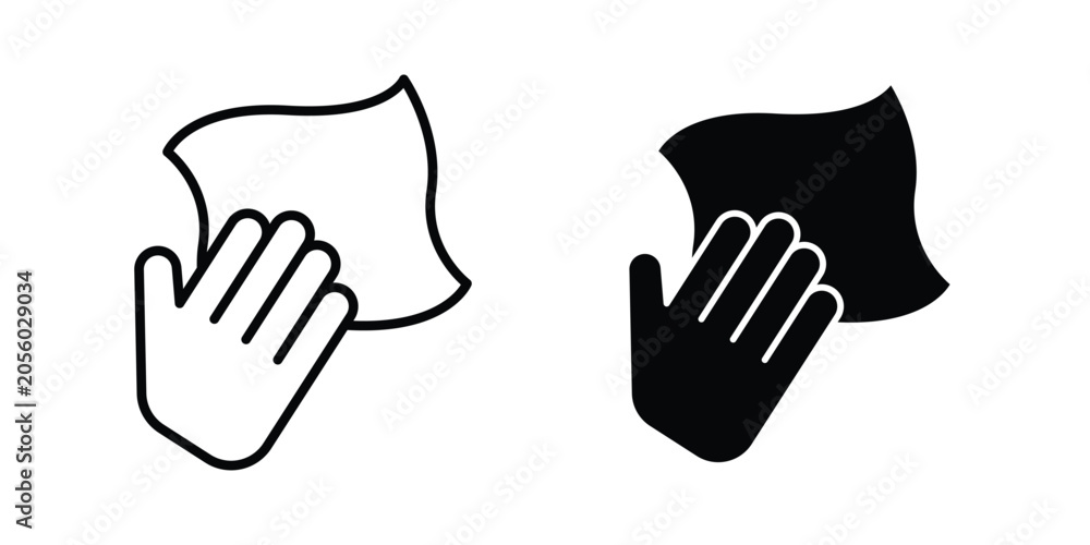 Obraz premium wipe icon