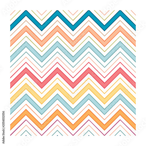 Geometric zigzag chevron pattern vector