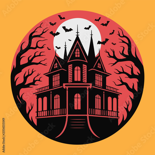 Happy Halloween T shirt design illustrator vector .