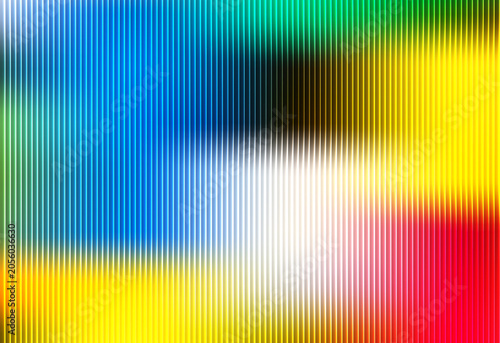 Vibrant colors blend in abstract art piece with blurred lines