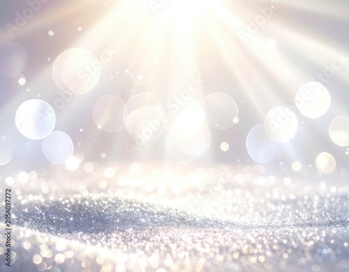 Abstract background with soft light and bokeh effects