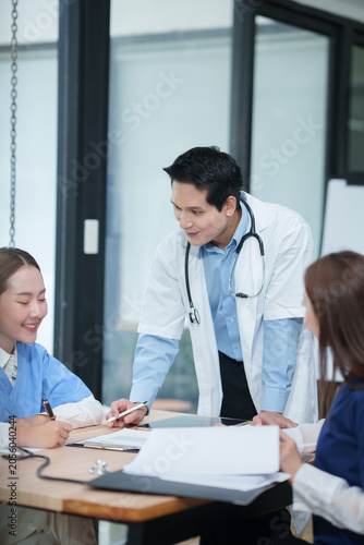 Medical Team Meeting and Collaboration in Hospital