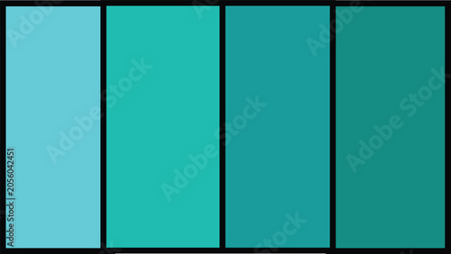 Minimalist Monochromatic Blue-Green Column Pattern Vector