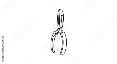 Pair of precision pliers or pruning shears hand tool