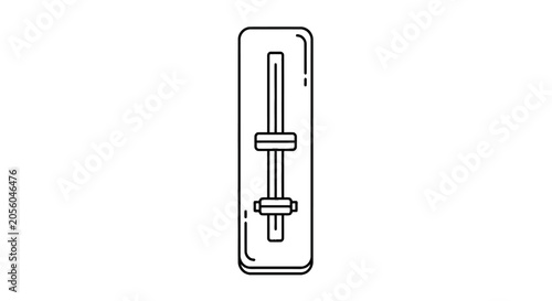 Vertical control slider icon for audio or software settings