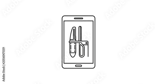 Mobile app for digital art and design tools