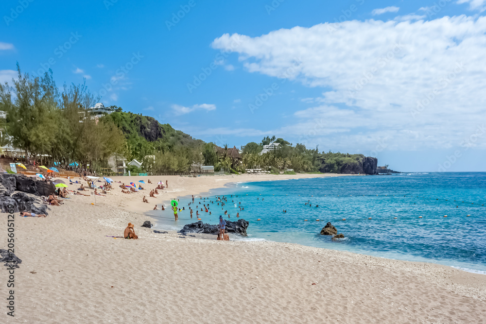 Obraz premium Plage de boucan canot, Île de la Réunion 