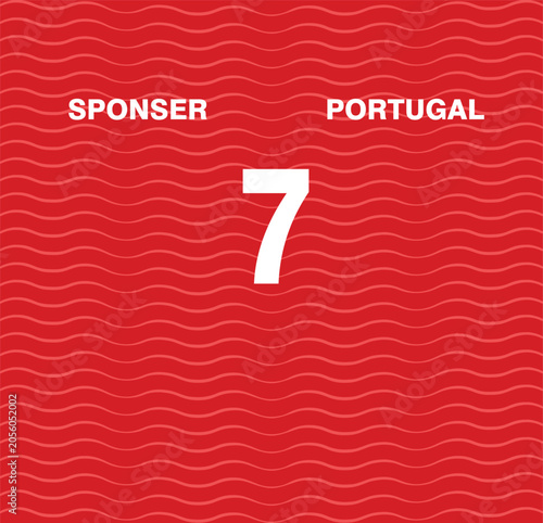 Original red football jersey texture design inspired by Portuguese football aesthetics, created for sports apparel mockups, fan designs and branding projects.