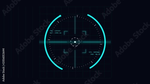 HUD Weapon Interface 4K featuring a circular targeting reticle