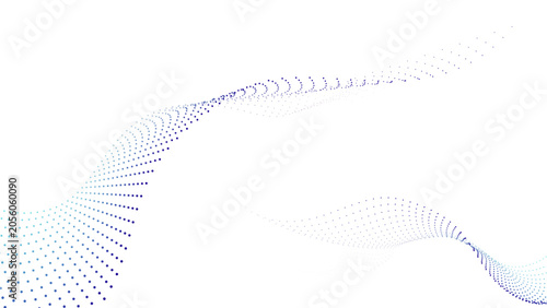 Photos Abstract Futuristic Particle Wave Data Flow Technology Background